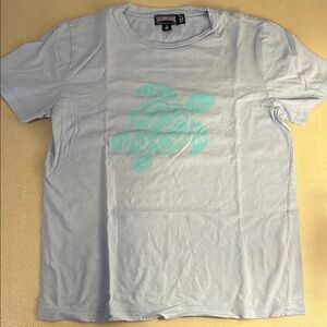 Vilebrequin Light Blue Turtle Graphic Boys Shirt